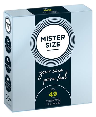Mister Size kondom størrelse 49 3stk
